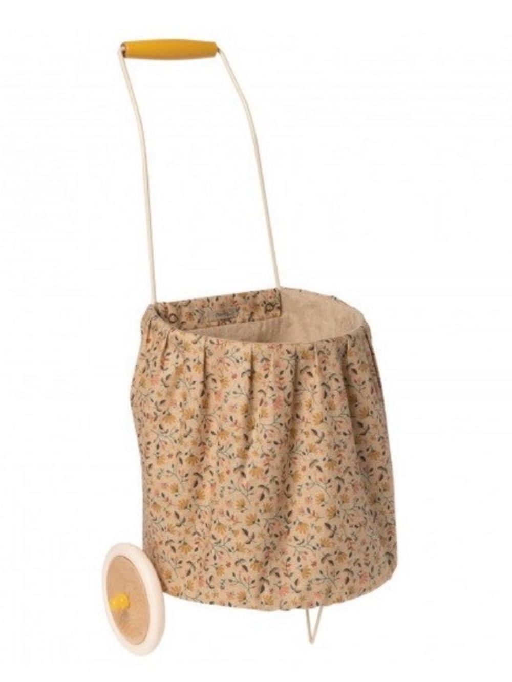 Maileg Floral Print Rolling Tote Bag - Beige
